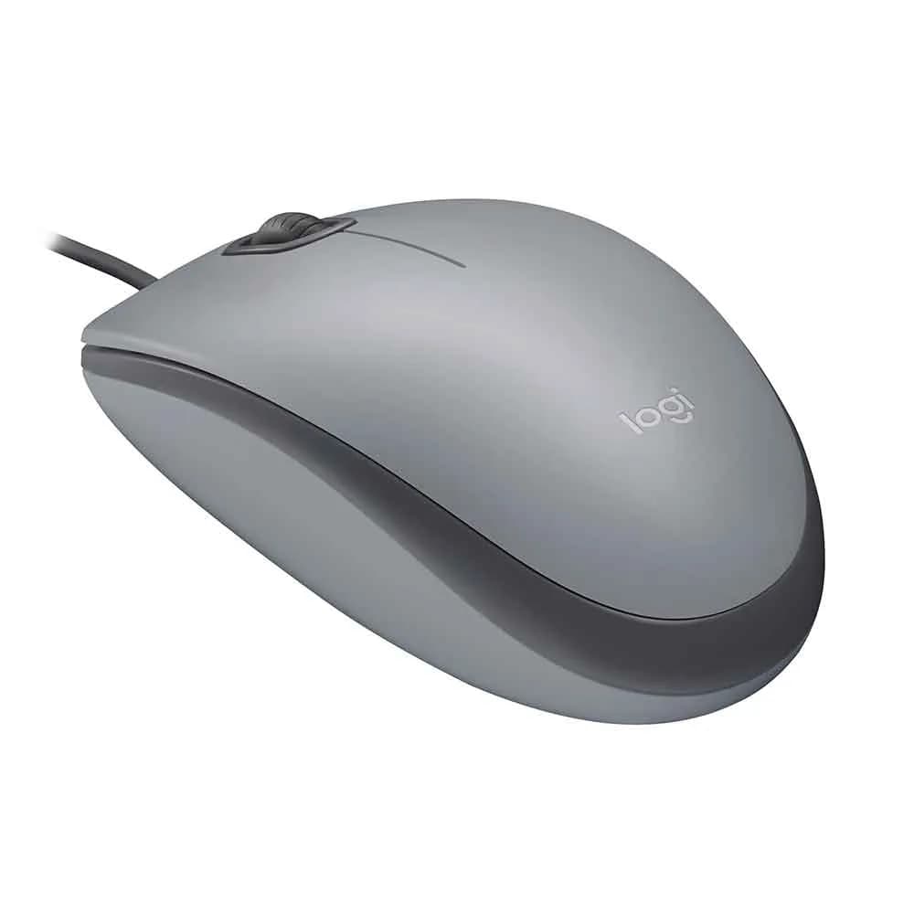 MOUSE LOGITECH M110 SILENT GRAY C/ FIO - 910-006757