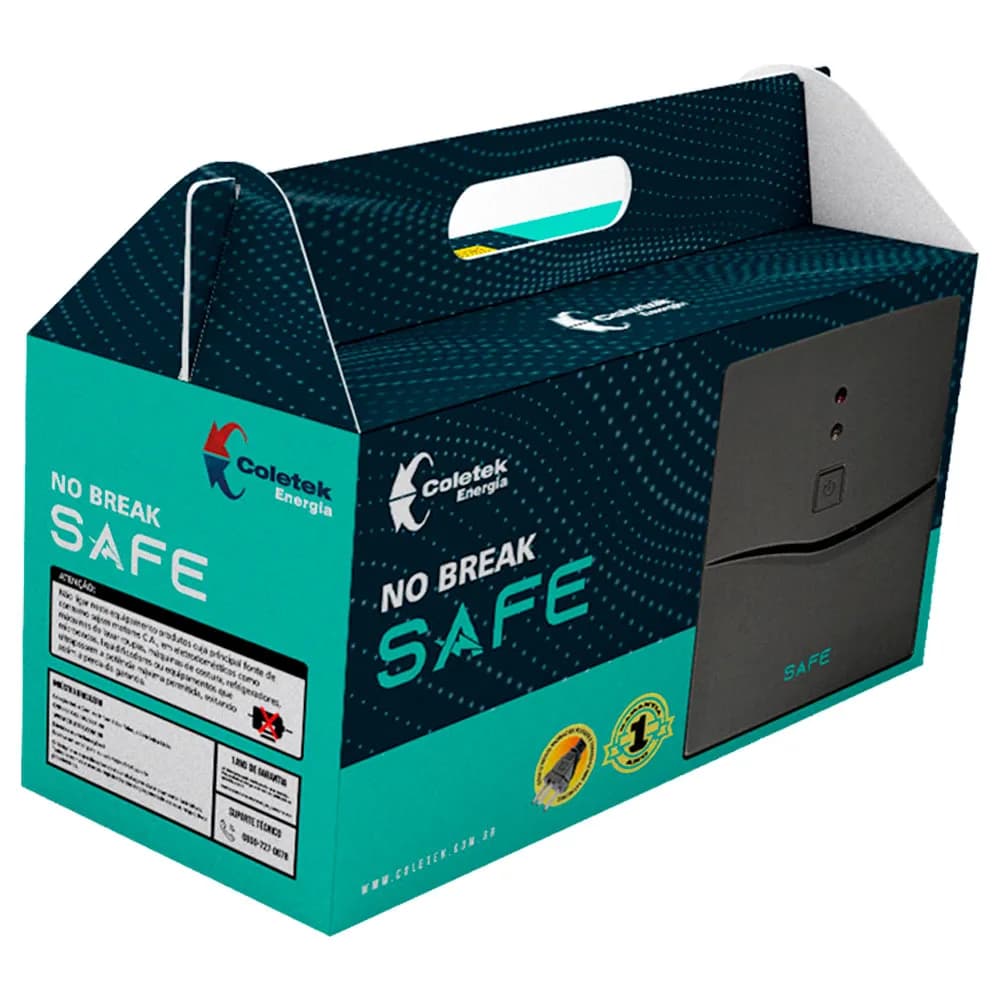 NOBREAK COLETEK SAFE SAFE800 800VA BIVOLTE AUTOMATICO/115V