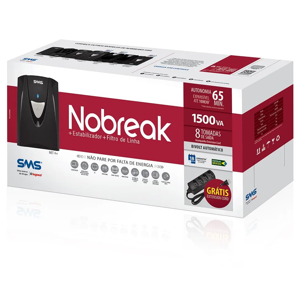 NOBREAK SMS 1500VA/975W MONO/115V 27297 NET4+