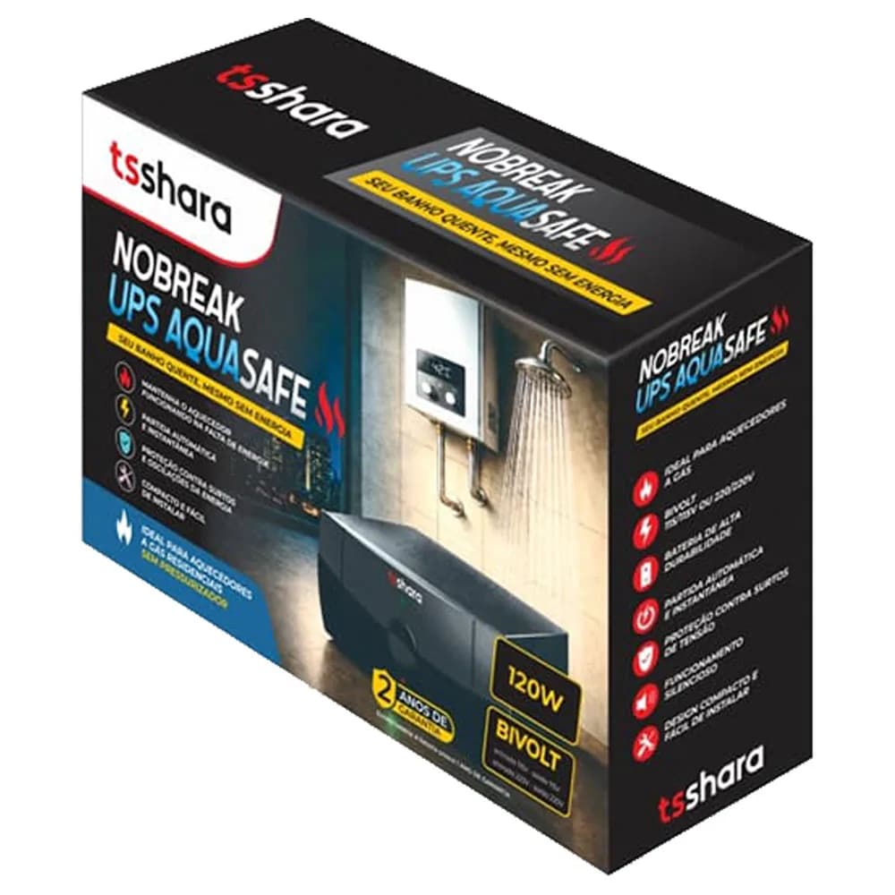 NOBREAK TS SHARA UPS AQUASAFE 120VA BIV/BIV 2T - 4582