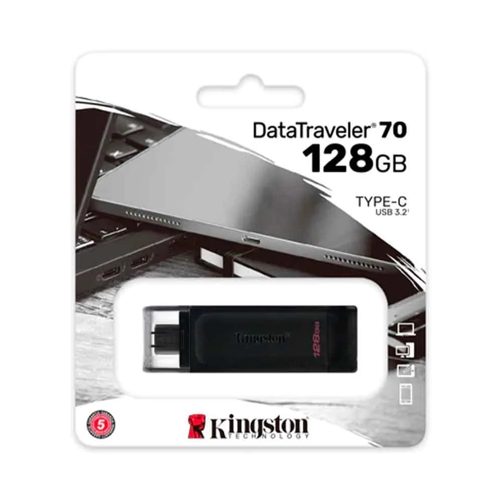 PEN DRIVE KINGSTON DATATRAVELER 70 128GB USB-C - DT70/128GB