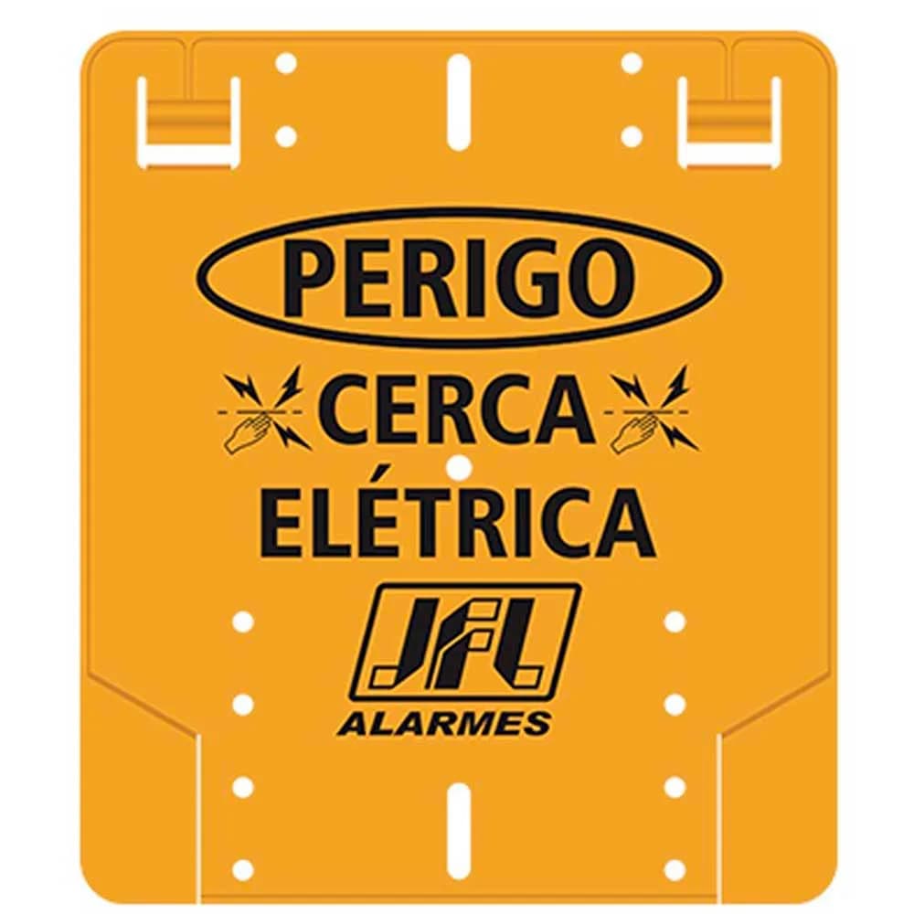 Placa de Advertencia p/ Cerca Elétrica Eletrificador 25617 JFL