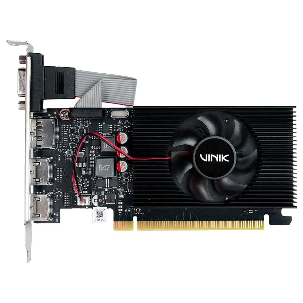 PLACA DE VIDEO VINIK GEFORCE GT 730 4GB DDR3 64BITS GPUK7304GBLP4PH3
