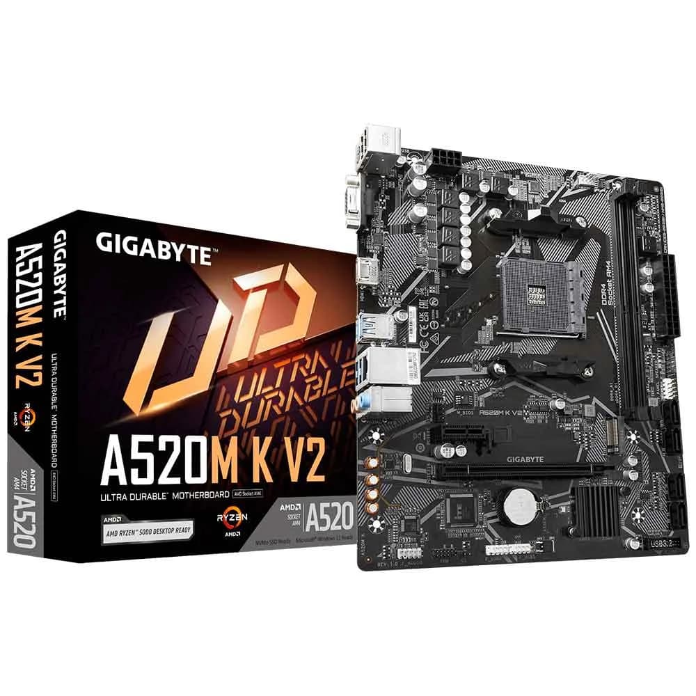 Placa Mãe (AMD) Gigabyte A520M K V2 1.1 DDR4 AM4