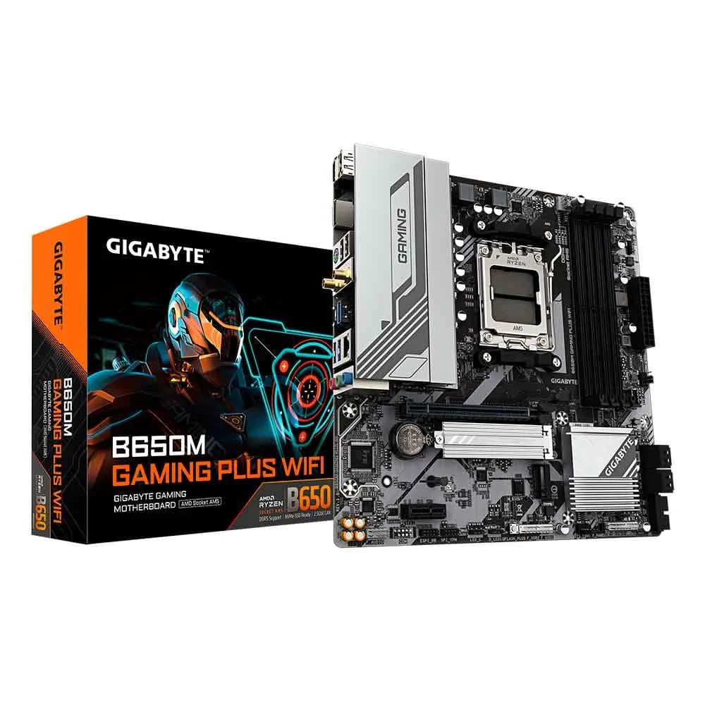 Placa Mãe (AMD) Gigabyte B650M Gaming Plus Wi-Fi 1.0 DDR5 AM5