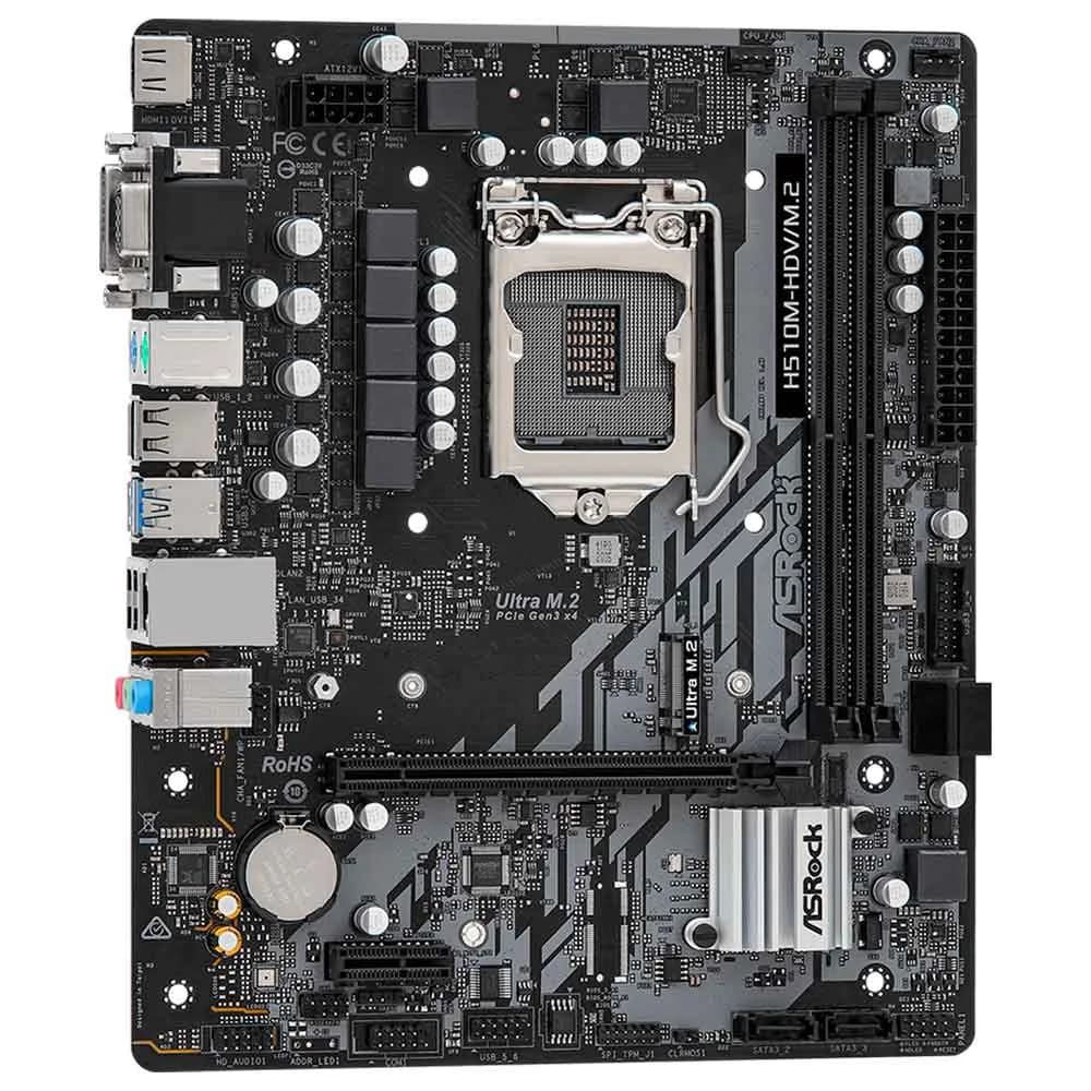 PLACA MAE (INTEL) ASROCK H510M-HDV/M.2 DDR4 LGA1200 10° E 11° GERACAO