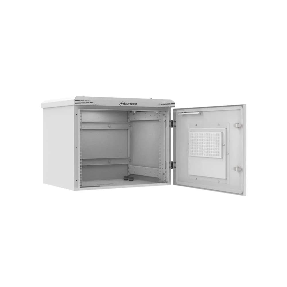 RACK OUTDOOR FIBRACEM EM ALUMINIO 8U 450MM P450 CINZA - BA0048S00001000