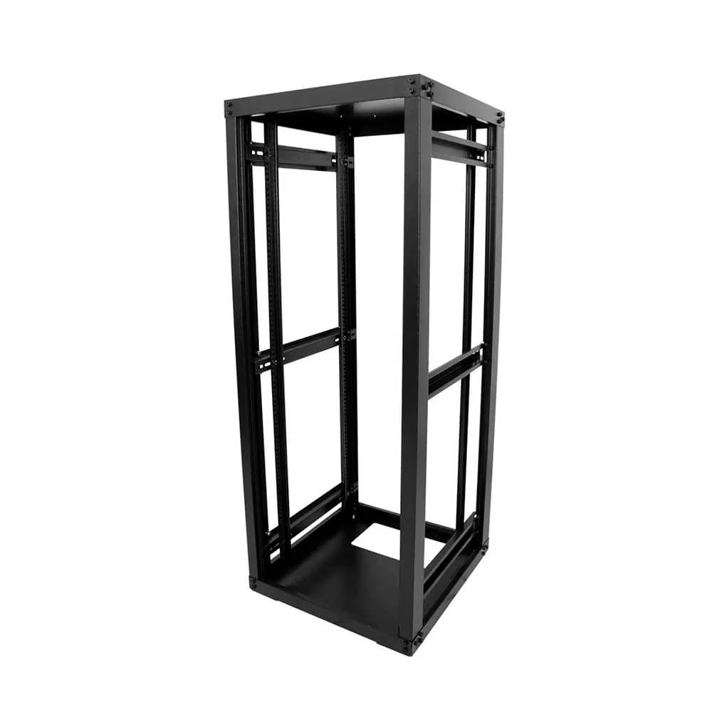 RACK PADRAO 19" 28U X 570MM PRETO PISO VISOR DE ACRILICO GFORCE 451