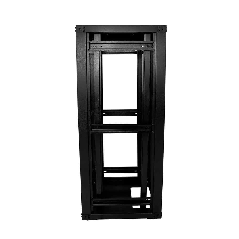 RACK PADRAO 19" 28U X 570MM PRETO PISO VISOR DE ACRILICO GFORCE 451