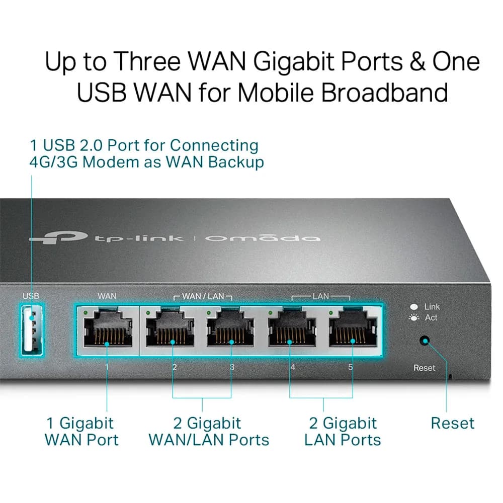 ROTEADOR LOAD BALANCE VPN MULTI-WAN ER605 TP-LINK GIGABIT SAFESTREAM