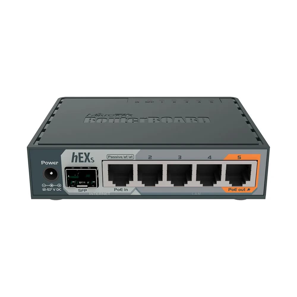 ROTEADOR ROUTER BOARD RB760IGS HEX S - MIKROTIK