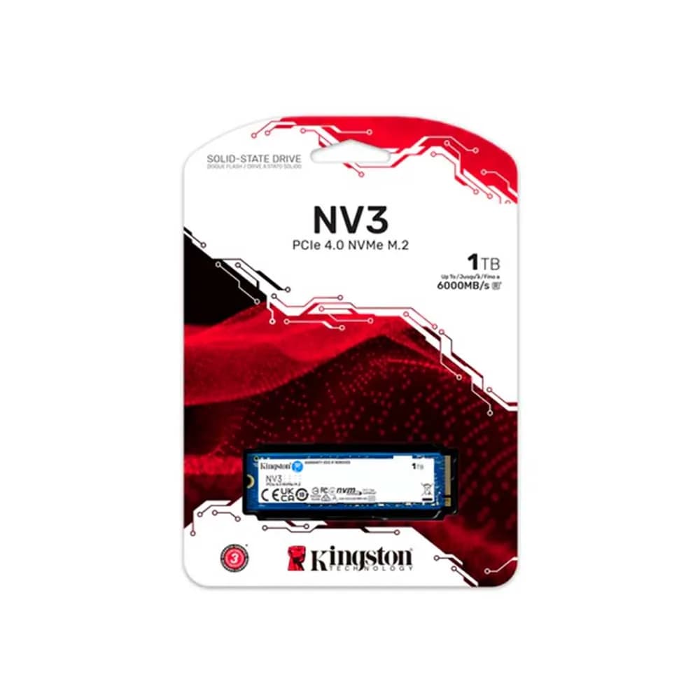 SSD KINGSTON NV3 1TB M.2 2280 NVME PCIE 4.0 - SNV3S/1000G