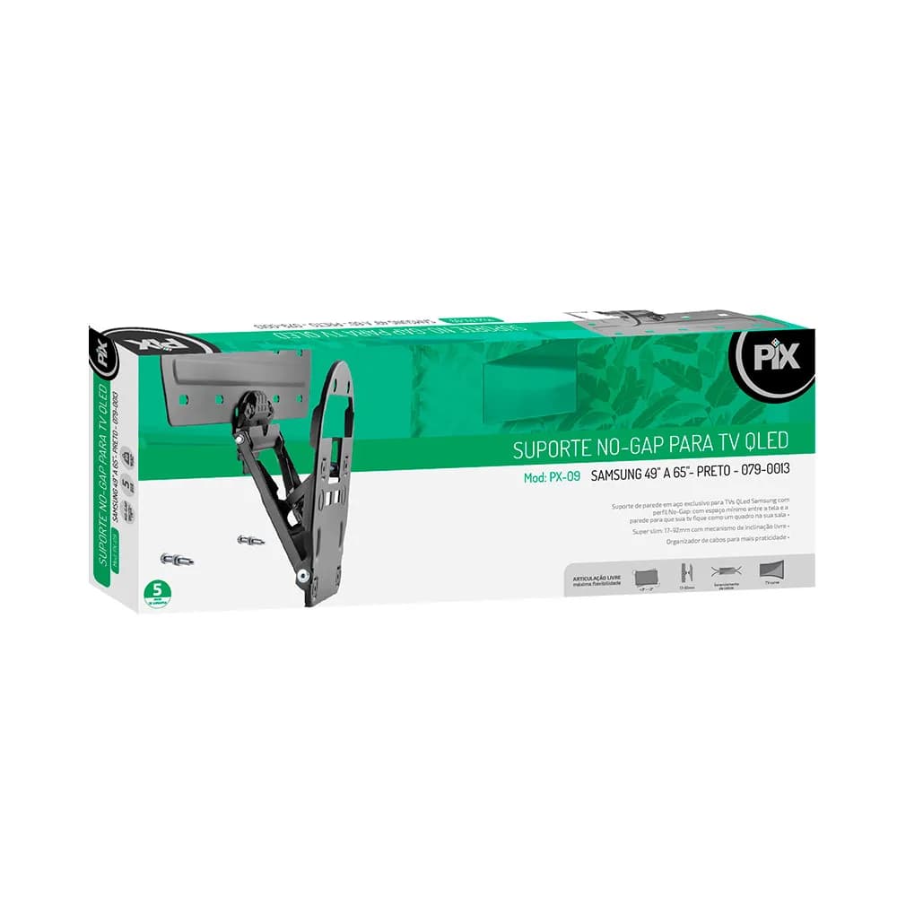 SUPORTE TV SANTANA QLED MICRO-GAP 49 A 65 PRETO - 079-0013