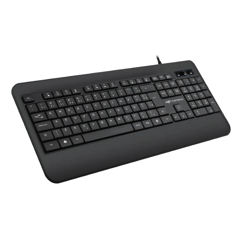 TECLADO C3TECH MULTIMIDIA USB PRETO - KB-M100BK