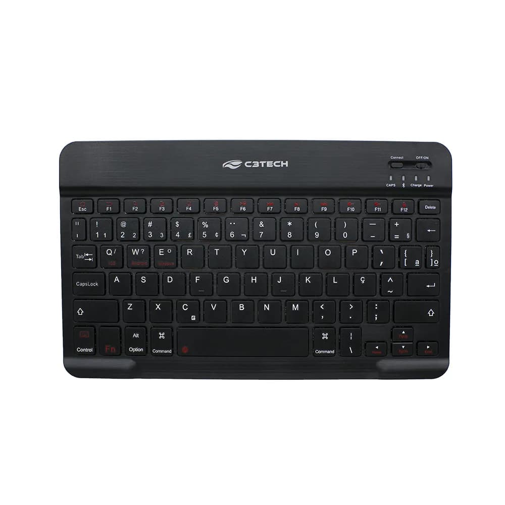 TECLADO C3TECH SEM FIO BLUETOOTH K-BT40BK MINI