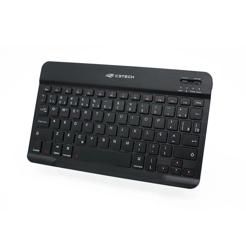 TECLADO C3TECH SEM FIO BLUETOOTH K-BT40BK MINI