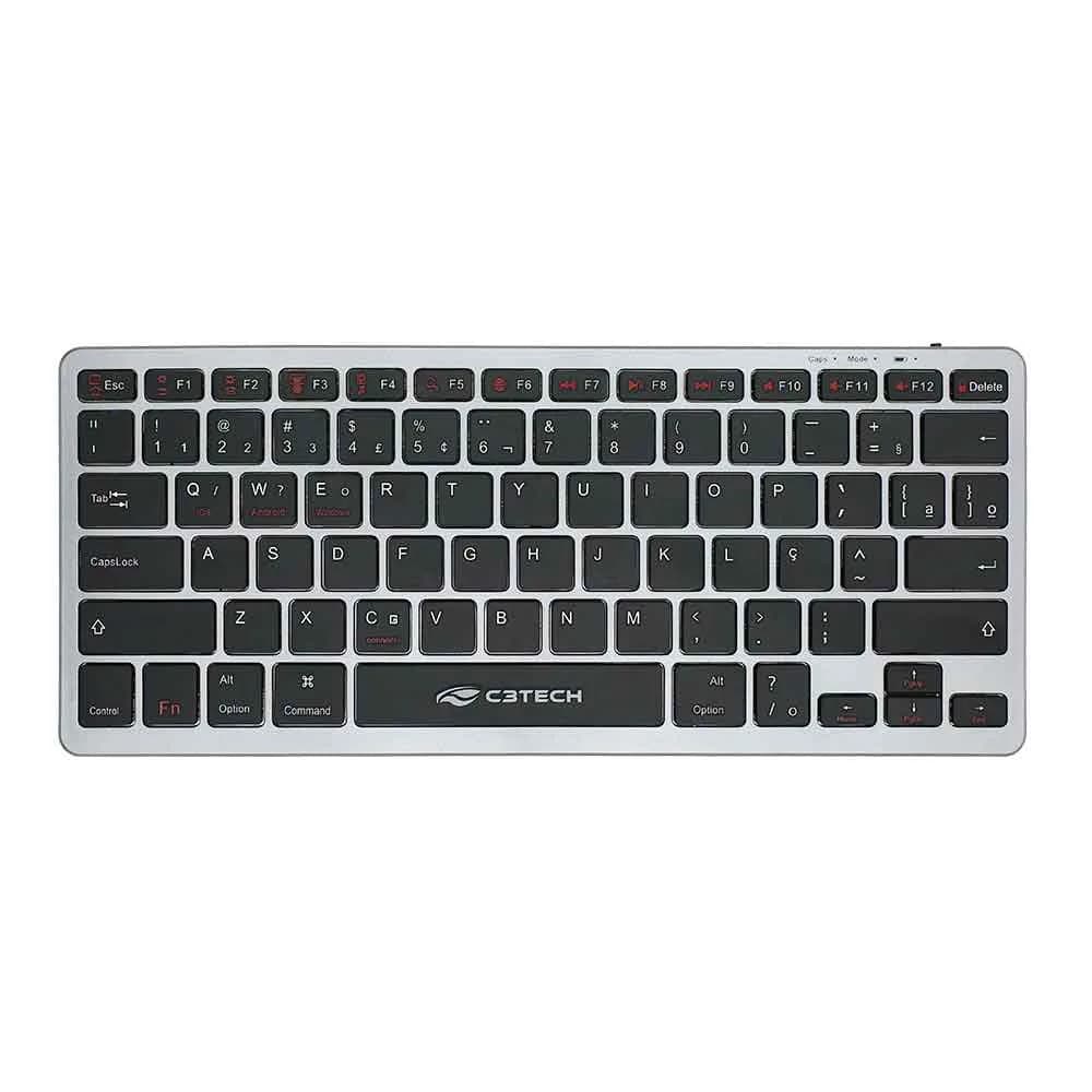 TECLADO C3TECH S/FIO BLUETOOH K-BT50BK