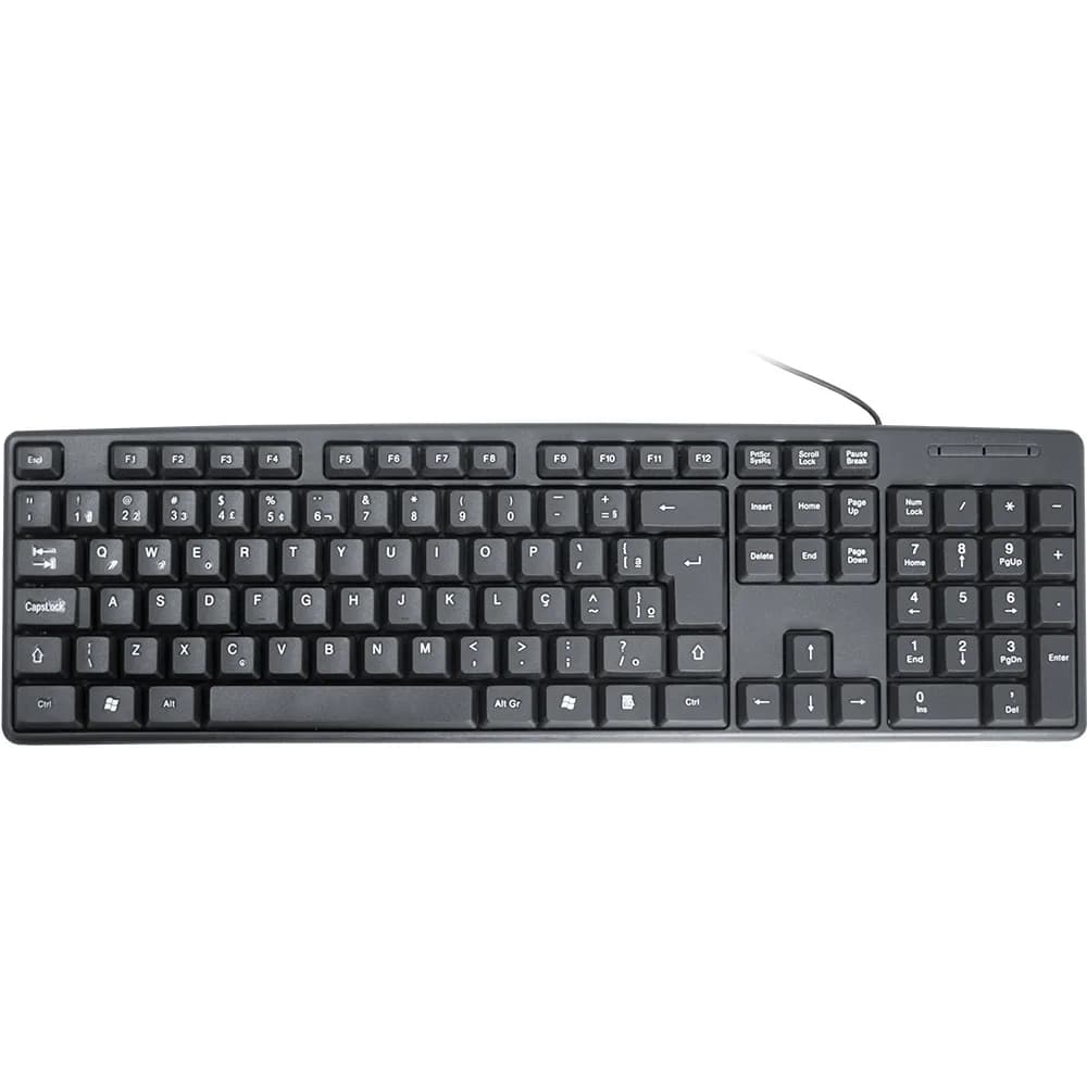 TECLADO K-MEX KB-3728U USB PRETO S/LOGO ABNT2 - KB3728U0001CB0X