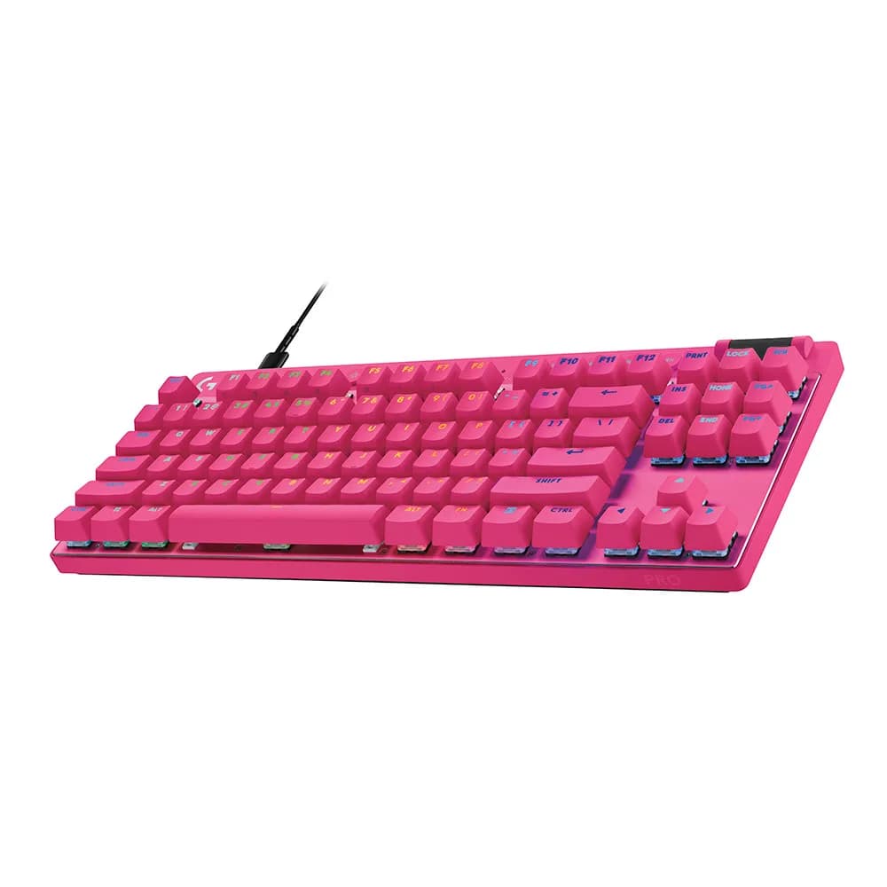 TECLADO LOGITECH GAMER PRO X TKL RAPID MAGENTA - 920-013133