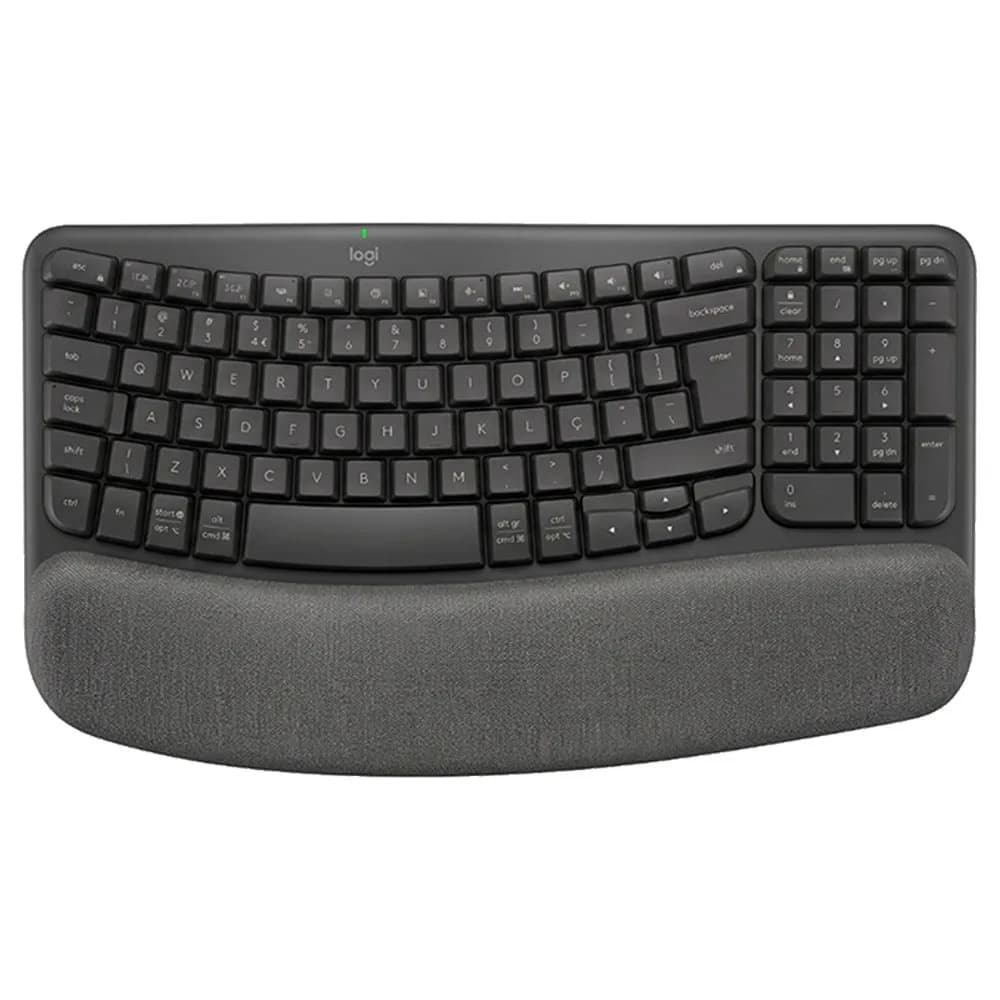 TECLADO LOGITECH WAVE KEYS ABNT 2 GRAFITE SEM FIO - 920-014499