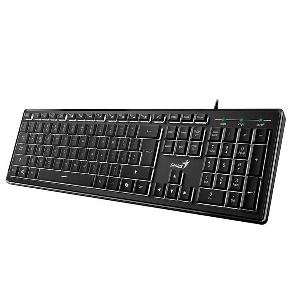 TECLADO MULTIMIDA GENIUS SLIMSTAR 820 PRETO ABNT 2