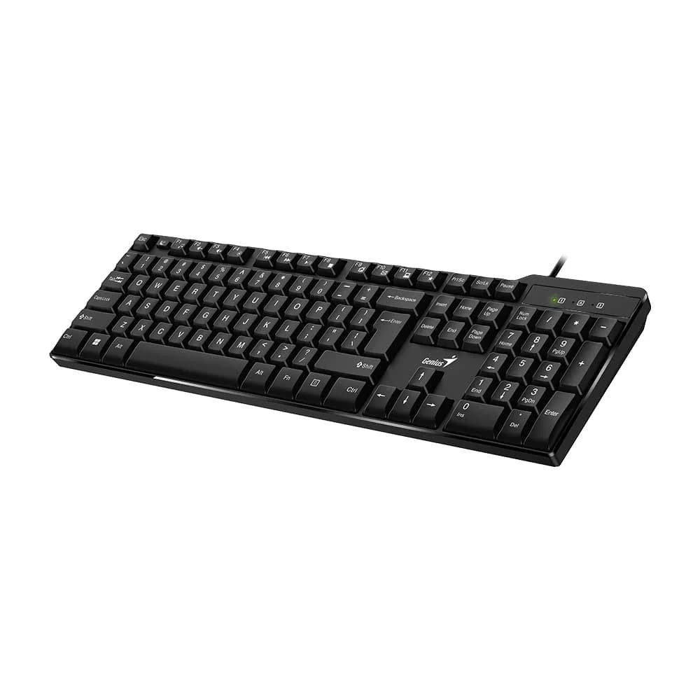 TECLADO MULTIMIDIA GENIUS KB-100X USB PRETO ABNT 2