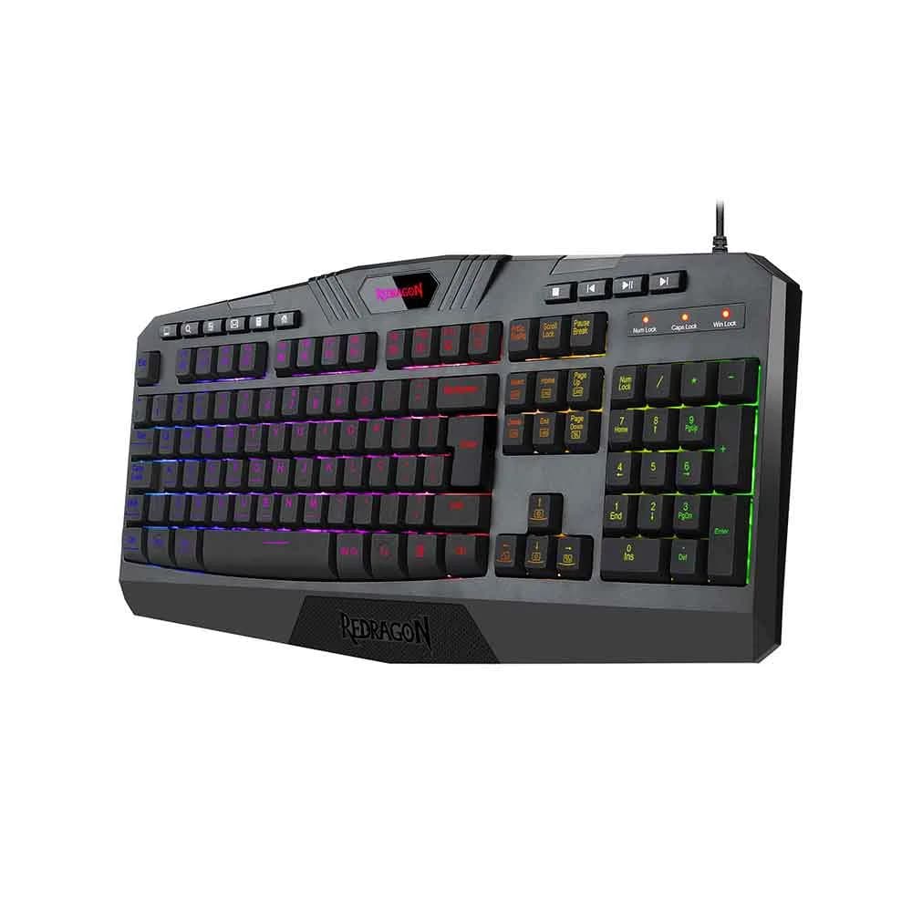 TECLADO REDRAGON MEMBRANA GAMER HARPE 2 RGB PRETO K503RGB