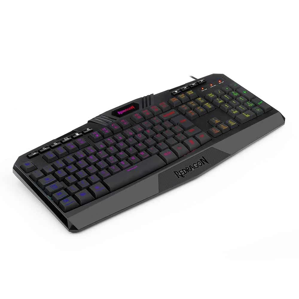 TECLADO REDRAGON MEMBRANA GAMER HARPE 2 RGB PRETO K503RGB