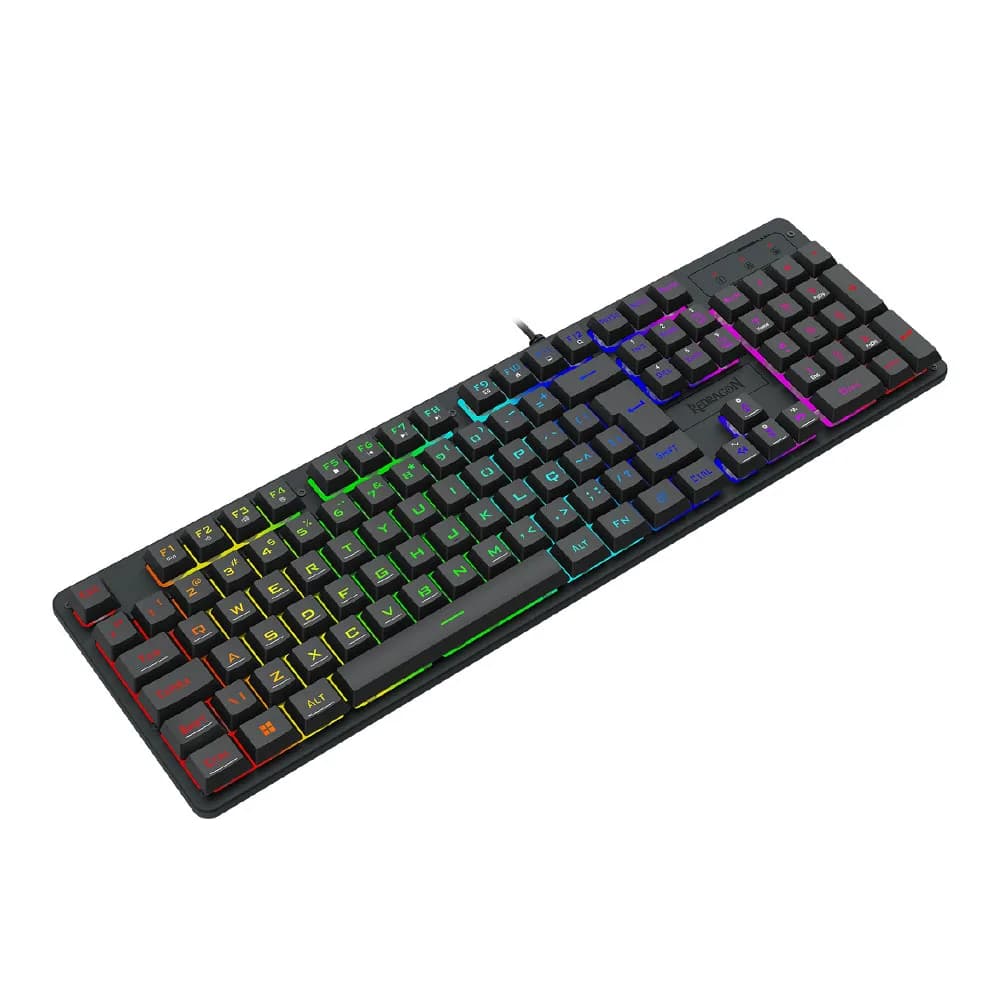 TECLADO REDRAGON MEMBRANA GAMER NETHERBANE PRETO RGB K521-RGB