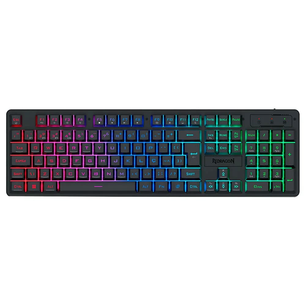Teclado Redragon Membrana Gamer Netherbane Pro K521RGB-KS PT
