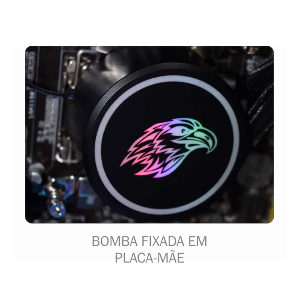 WATER COOLER WAC6 K-MEX, 240MM PRETO INTEL/AMD LED MULTICOLOR
