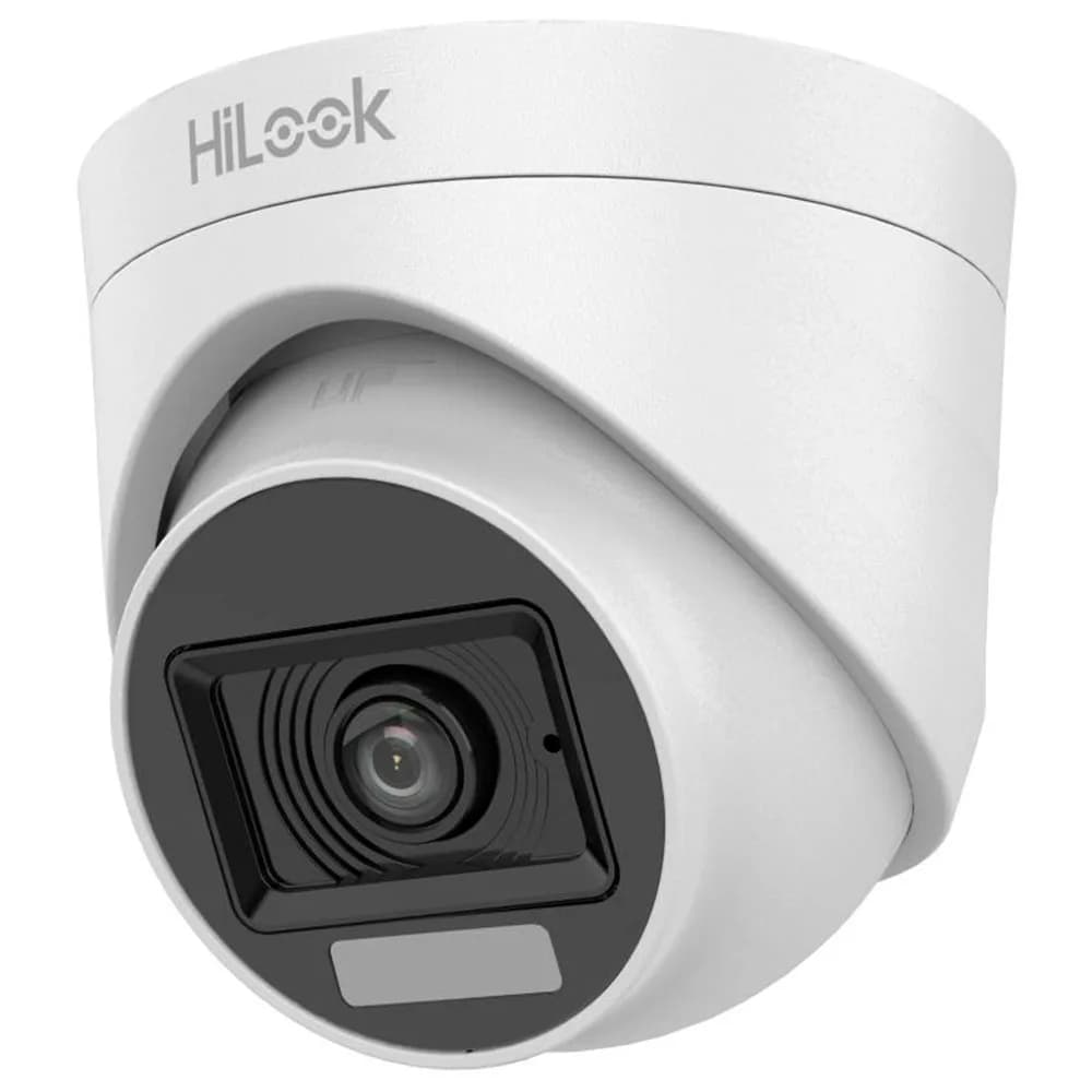 Camera HiLook Hikvision Analogica Smart Hybrid Light 2MP Full HD Turret 2.8mm IR 20m THC-T127-LPC