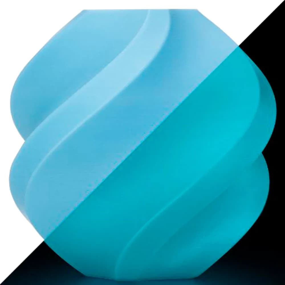 Filamento Bambu Lab PLA Glow - Glow Blue com Carretel, 1,75mm - A12-B0-1.75-1000-SPL