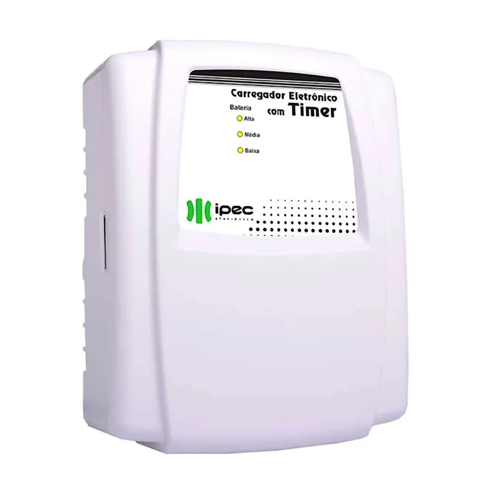 Fonte Carregadora Nobreak 12V 2A Ininterrupta Flutuante Temporizada com Timer A2070 - Ipec