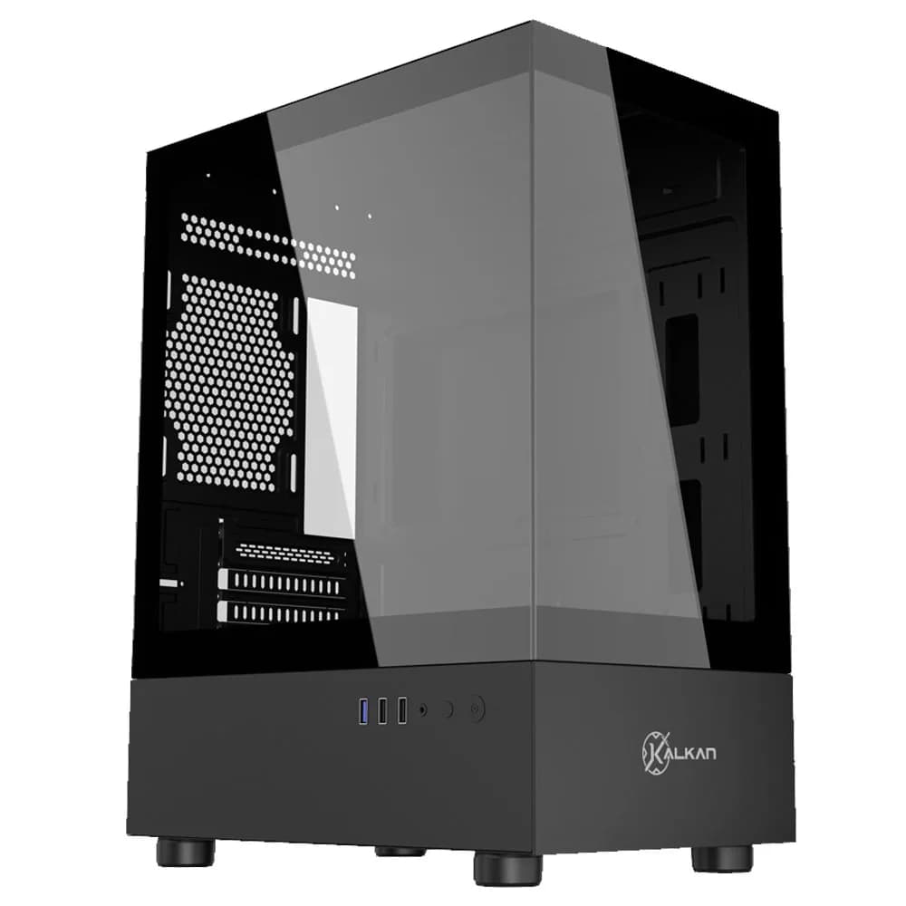 Gabinete Gamer Kalkan Avalon Preto sem Fan KLK00036