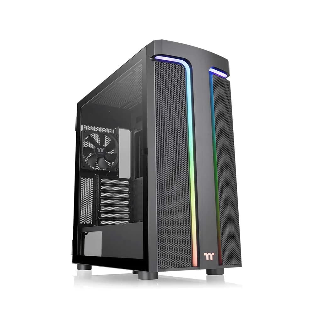 Gabinete Gamer Thermaltake H590 TG ARGB Black c/ 2 Fans - CA-1X4-00M1WN-00