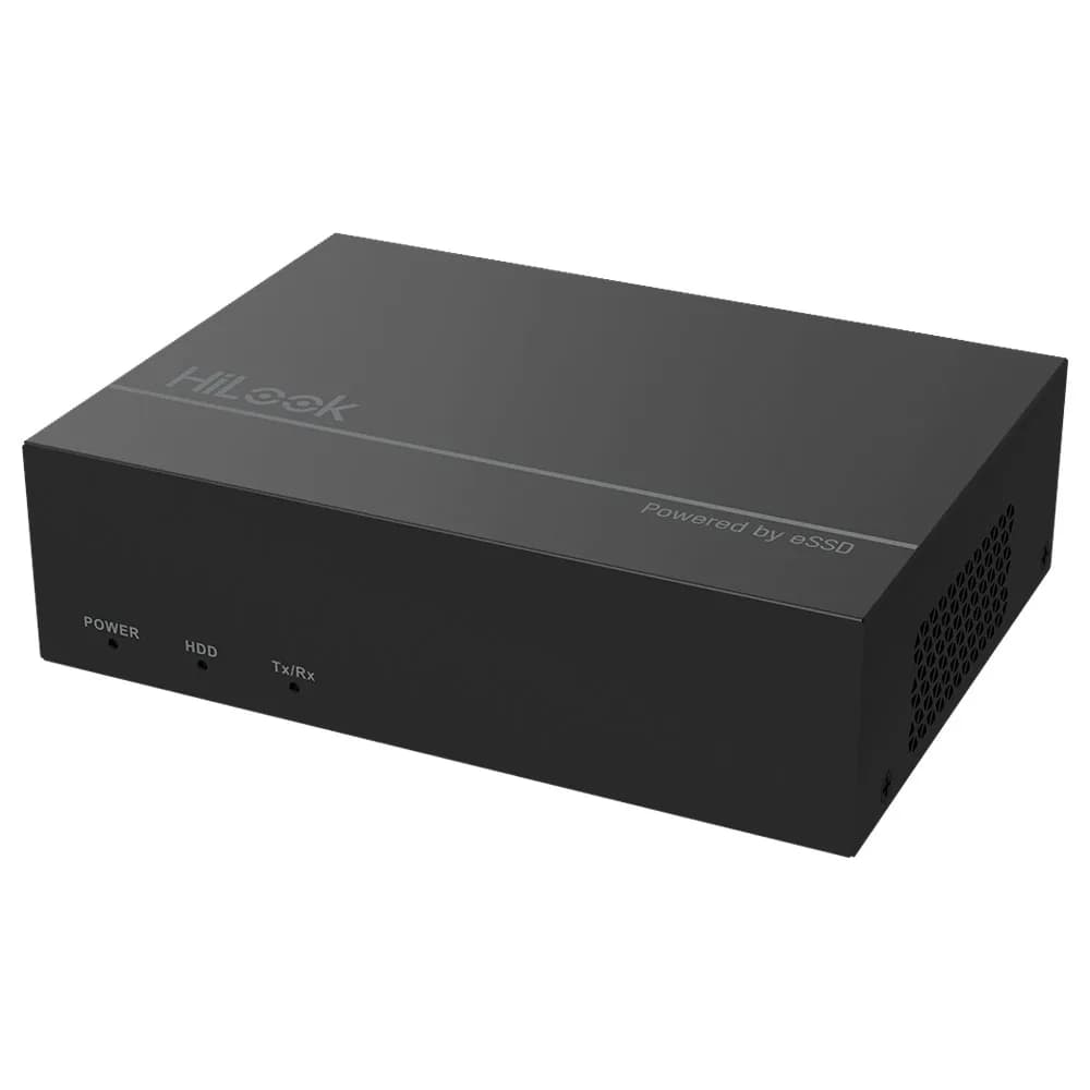 Gravador HiLook Hikvision DVR 4 Canais 4Mp Lite com eSSD 512GB H.265 DVR-E04Q-B