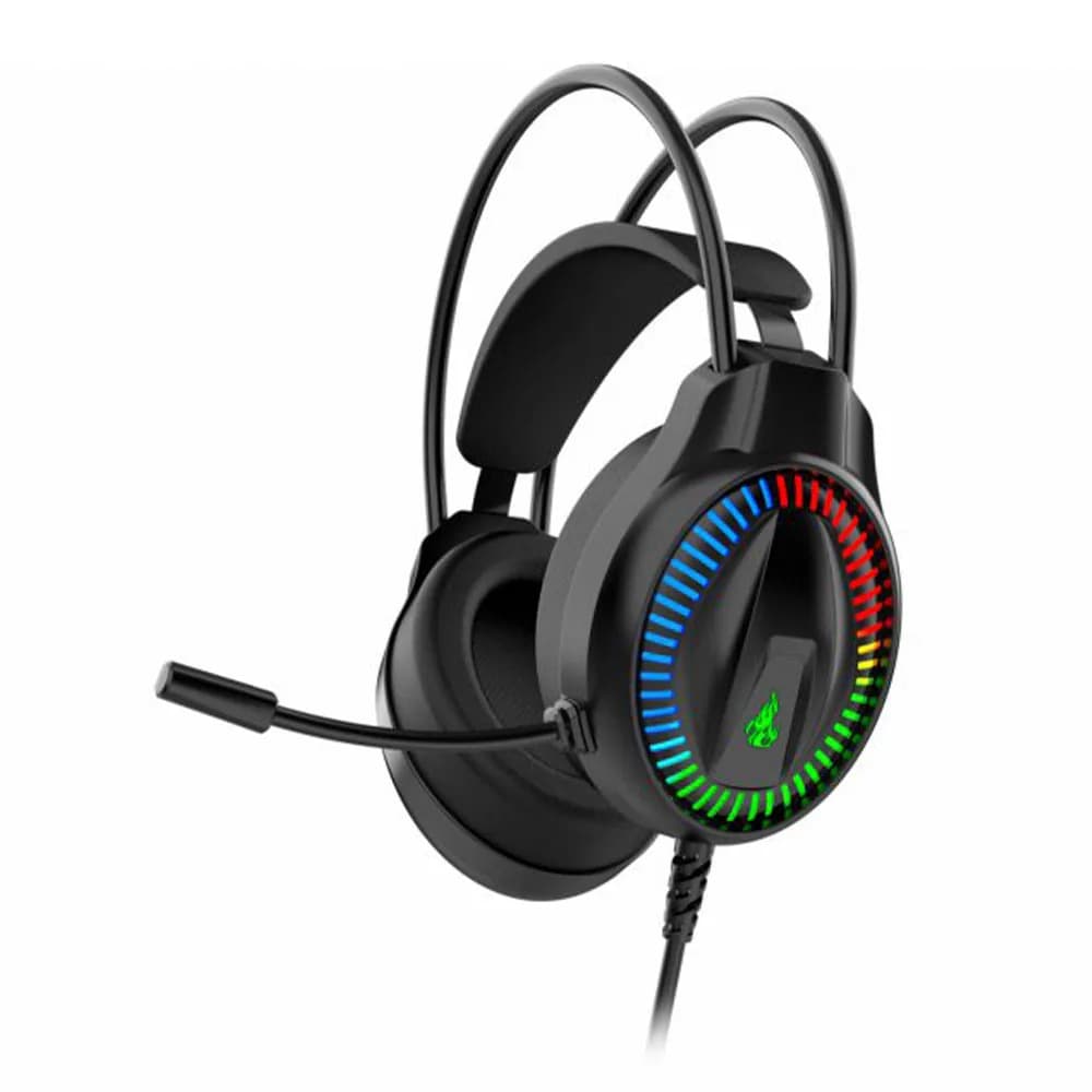 Headset Gamer K-Mex AR89 Surround 7.1 Conexão Via Usb,led