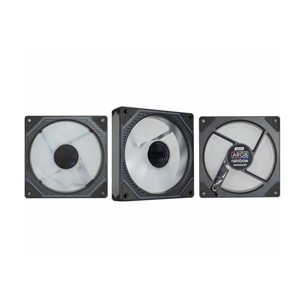 Kit Cooler K-Mex ARGB Aaua INFINITY3D 3 Coolers 120 MM com Controladora