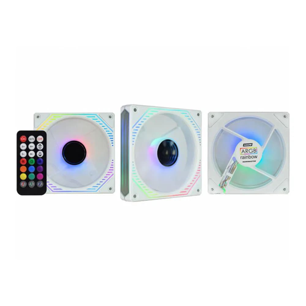 Kit Cooler K-Mex ARGB Aauw INFINITY3D 3 Coolers 120 MM com Controladora
