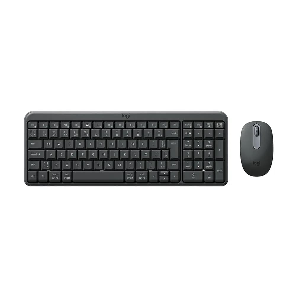 Kit Mouse e Teclado Logitech MK250 Grafite Bluetooth/Wirelles s/ Fio - 920-013516