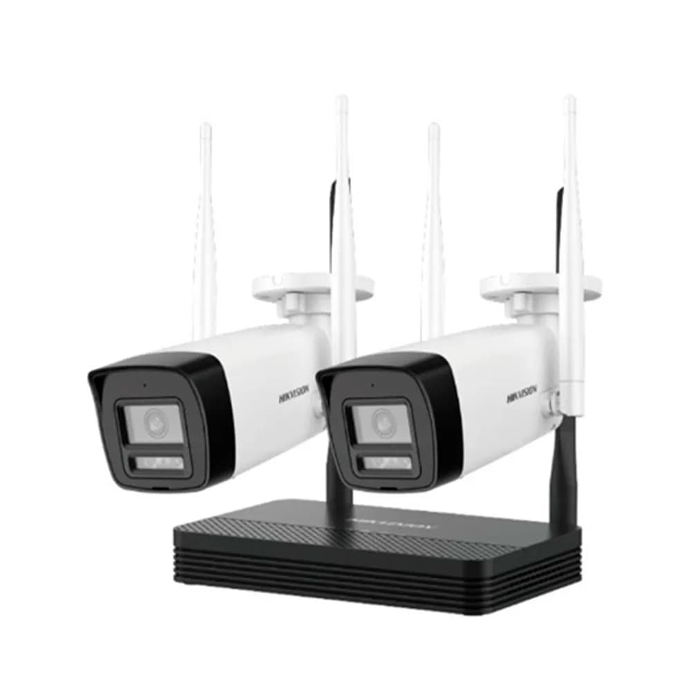 Kit Wi-Fi Easylink 1 NVR 4 Canais e 2 Câmeras IP Bullet 2MP DS-J142I/NKS422W0H Hikvision