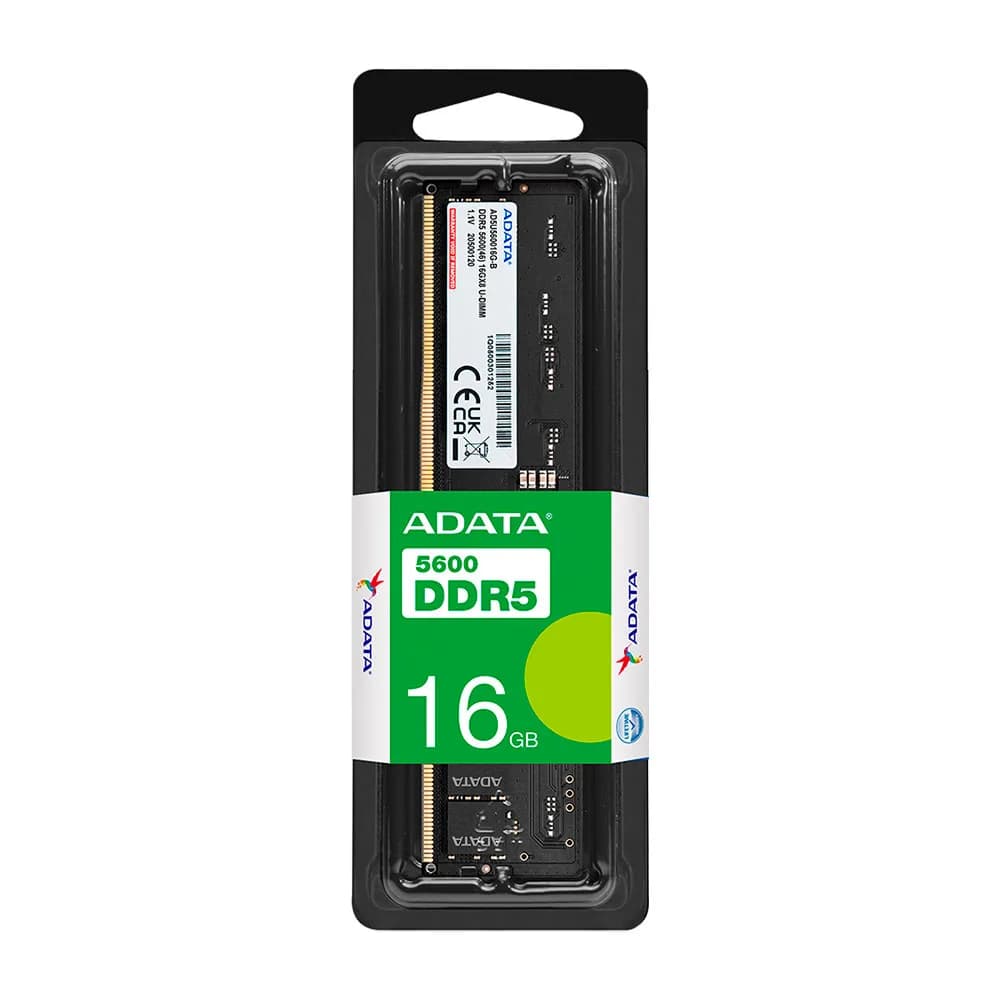 Memória Adata 16GB DDR5 5600Hz 1.1V - Desktop - AD5U560016G-S