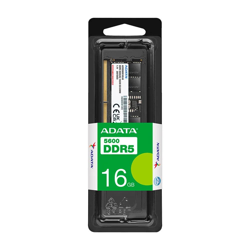 Memória Adata 16GB DDR5 5600Hz 1.1V - Notebook - AD5S560016G-S