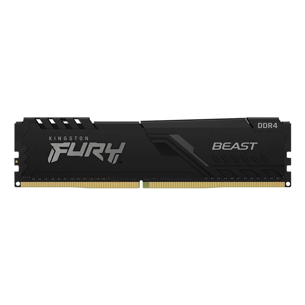 Memória Kingston Fury Beast 16GB DDR4 3200MHz 1.35V Black Desktop - KF432C16BB/16