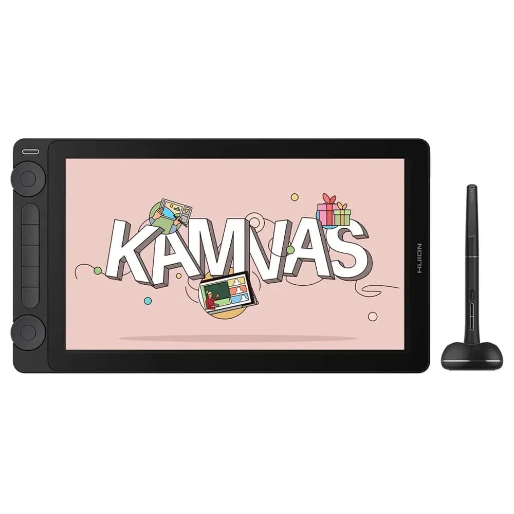 Mesa Digitalizadora GS1333-K Huion Kamvas GEN 3 com Suporte 13" Full HD (Cor Preto)