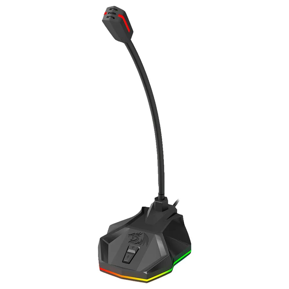 Microfone Redragon Stix Preto RGB GM-99