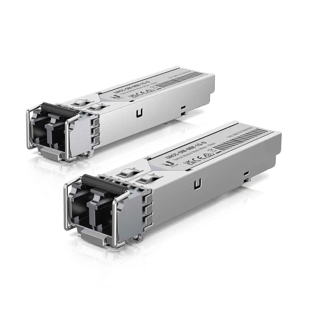 Modulo Ubiquiti Mini GBIC/SFP Multimodo 2LC 1GBPS/GIGABIT 550M UACC-OM-MM-1G-D-2 (2 - Pack)