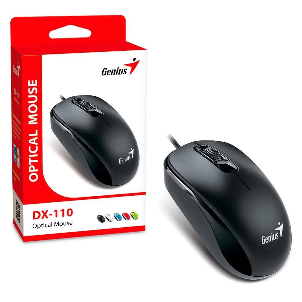 Mouse Genius DX-110 Óptico USB Preto