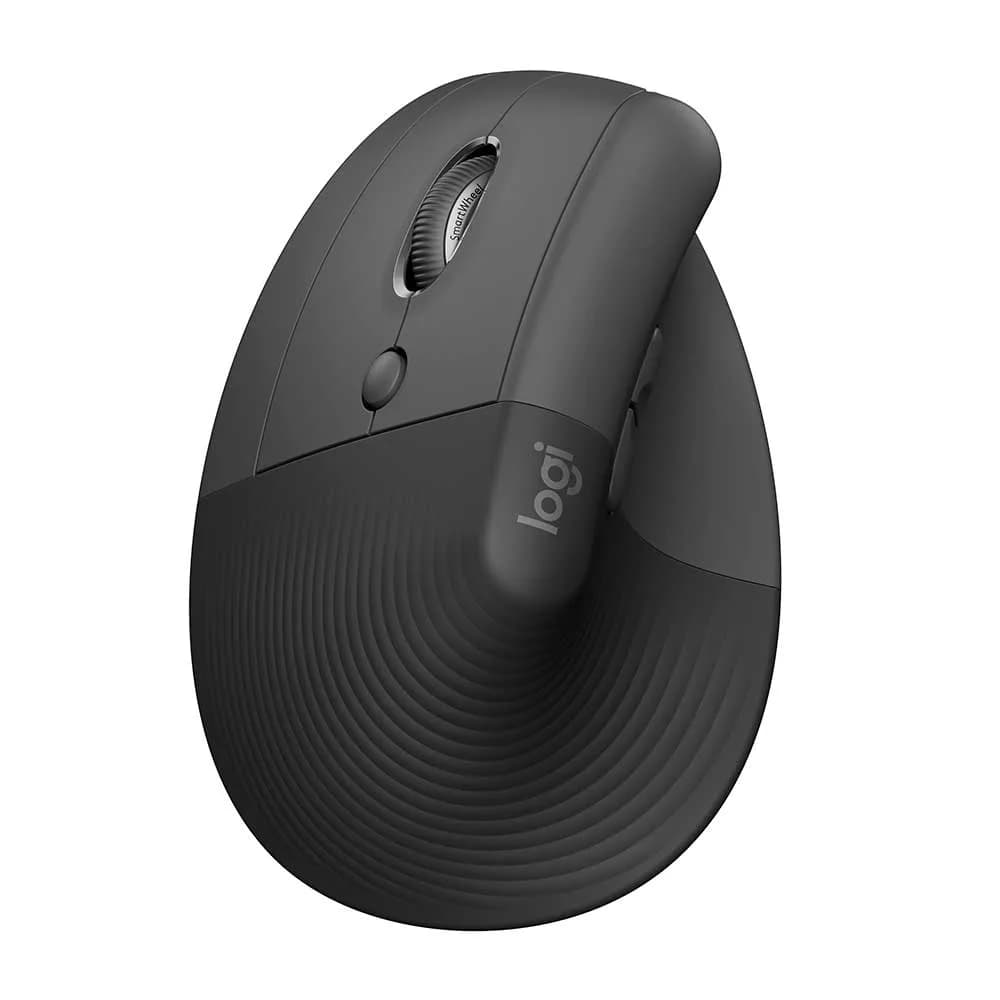 Mouse Logitech Ergonômico Vertical Lift Left sem Fio Grafite 910-006467